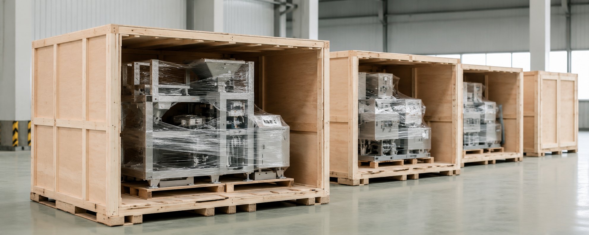 Export wooden case packing