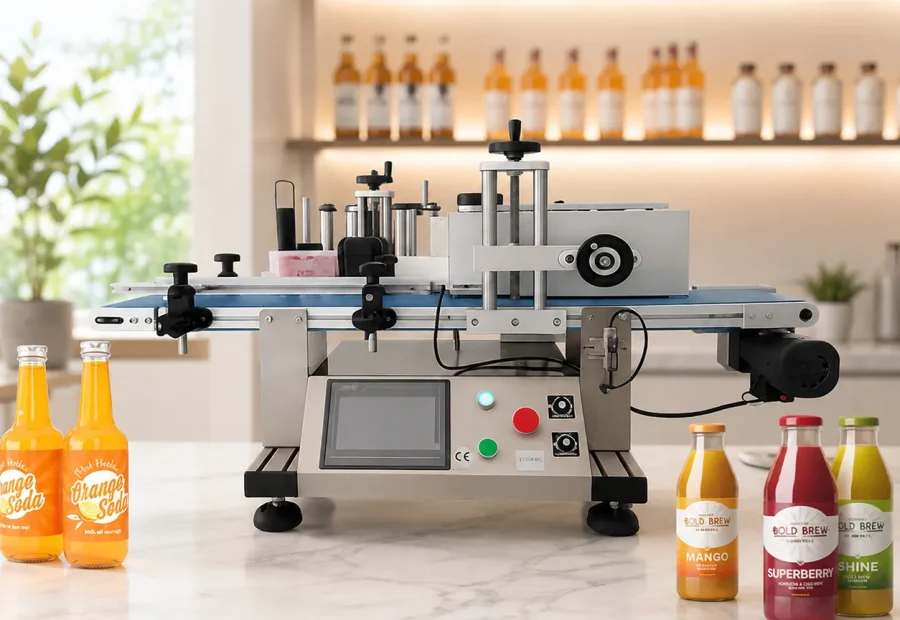 Automatic Round Bottle Labeling Machine - Main Gallery