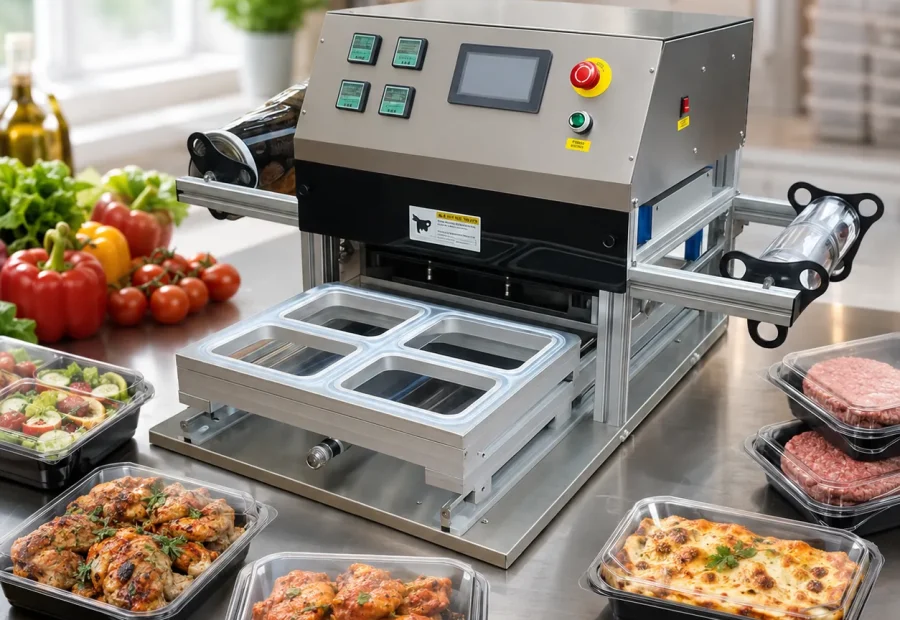 Plastic Food Tray Sealing Machine - Main Gallery